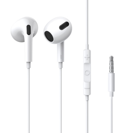 Навушники Baseus Encok H17 Lateral in-ear Wired Earphone jack 3.5 mm Білий