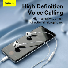 Наушники Baseus Encok C17 Lateral in-ear Wired Earphone Type-C Белый