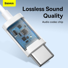Наушники Baseus Encok C17 Lateral in-ear Wired Earphone Type-C Белый