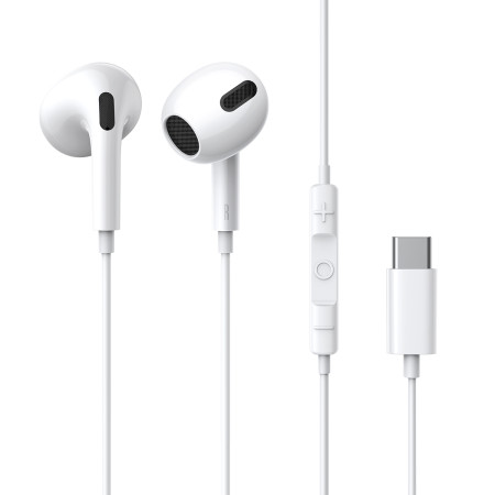Наушники Baseus Encok C17 Lateral in-ear Wired Earphone Type-C Белый