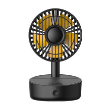 Вентилятор портативний Baseus Hermit Desktop Wireless Charger Fan настільний з функцією бездротової зарядки Qi 10W Чорний