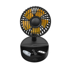 Вентилятор портативний Baseus Hermit Desktop Wireless Charger Fan настільний з функцією бездротової зарядки Qi 10W Чорний