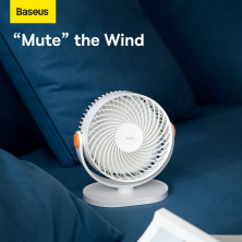 Вентилятор портативный Baseus Serenity Desktop Fan настольный Белый