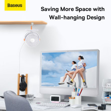 Вентилятор портативный Baseus Serenity Desktop Fan настольный Белый