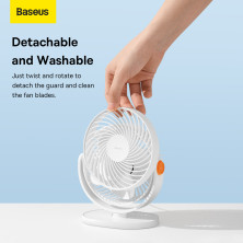Вентилятор портативный Baseus Serenity Desktop Fan настольный Белый