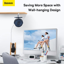Вентилятор портативный Baseus Serenity Desktop Fan настольный Синий