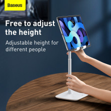 Підставка для телефона і планшета настільна Baseus Indoorsy Youth Tablet Desk Stand Telescopic Білий