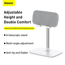 Підставка для телефона і планшета настільна Baseus Indoorsy Youth Tablet Desk Stand Telescopic Білий