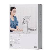 Підставка для телефона і планшета настільна Baseus Indoorsy Youth Tablet Desk Stand Telescopic Білий
