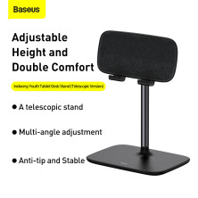 Підставка для телефона і планшета настільна Baseus Indoorsy Youth Tablet Desk Stand Telescopic Чорний