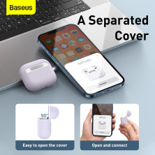 Чехол для AirPods 3 Baseus Super Thin Silica Gel Case Фиолетовый