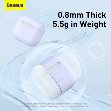 Чехол для AirPods 3 Baseus Super Thin Silica Gel Case Фиолетовый