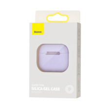 Чехол для AirPods 3 Baseus Super Thin Silica Gel Case Фиолетовый