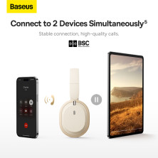 Бездротові Bluetooth навушники Baseus Bowie D05 Білий