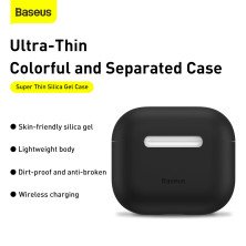 Чехол для AirPods 3 Baseus Super Thin Silica Gel Case Черный