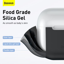 Чехол для AirPods 3 Baseus Super Thin Silica Gel Case Черный