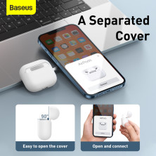Чехол для AirPods 3 Baseus Super Thin Silica Gel Case Белый