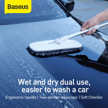 Змінна насадка для швабри Baseus Handy Car Home Dual-use Mop replacement cloth набір 2 штуки Чорний