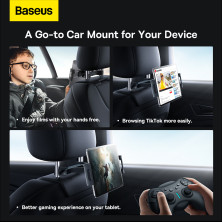 Автодержатель на подголовник Baseus JoyRide Pro Backseat Car Mount для телефона или планшета Черный