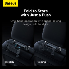 Автодержатель на подголовник Baseus JoyRide Pro Backseat Car Mount для телефона или планшета Черный