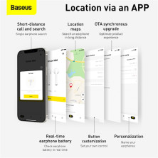 Бездротові Bluetooth навушники Baseus Encok TWS W04 Фіолетовий