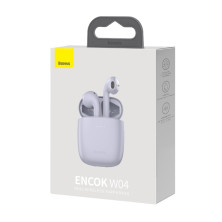 Бездротові Bluetooth навушники Baseus Encok TWS W04 Фіолетовий
