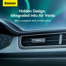 Ароматизатор в машину Baseus Graceful Car Fragrance Lite Alpine Green та 2 арома-картриджі Чорний