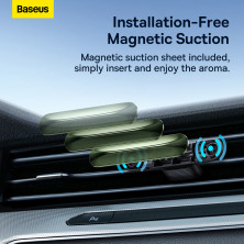 Ароматизатор в машину Baseus Graceful Car Fragrance Alpine Green и 6 арома-картриджей Зеленый