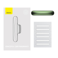 Ароматизатор в машину Baseus Graceful Car Fragrance Alpine Green и 6 арома-картриджей Зеленый