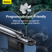 Ароматизатор в машину Baseus Graceful Car Fragrance Night Silver і 6 арома-картриджів Сріблястий