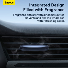 Ароматизатор в машину Baseus Graceful Car Fragrance Dark Tarnish и 6 арома-картриджей Черный