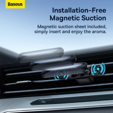 Ароматизатор в машину Baseus Graceful Car Fragrance Dark Tarnish и 6 арома-картриджей Черный
