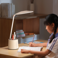 Настільна лампа Baseus LED Smart Eye Series Full Spectrum Double Light Source AAA Reading and Writing Desk Lamp CN Version Білий