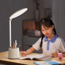Настільна лампа Baseus LED Smart Eye Series Full Spectrum Double Light Source AAA Reading and Writing Desk Lamp CN Version Білий