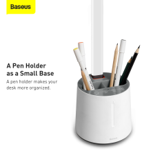 Настільна лампа Baseus LED Smart Eye Series Full Spectrum Double Light Source AAA Reading and Writing Desk Lamp CN Version Білий