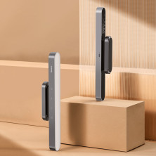 Настольная лампа Baseus Magnetic Stepless Dimming Charging Desk Lamp переносная с встроенным аккумулятором 1800 mAh Серый