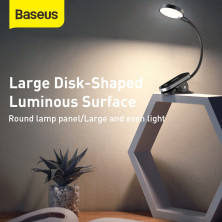 Лампа на прищіпці Baseus Comfort Reading Mini Clip Lamp з вбудованим акумулятором 350 mAh Сірий