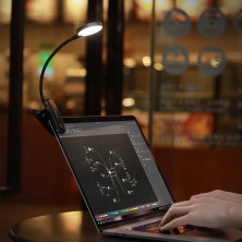 Лампа на прищіпці Baseus Comfort Reading Mini Clip Lamp з вбудованим акумулятором 350 mAh Сірий
