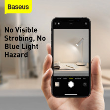 Настільна лампа Baseus i-wok Series Charging Office Reading Desk Lamp переносна з вбудованим акумулятором 1800 mAh Білий