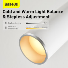 Настільна лампа Baseus i-wok Series Charging Office Reading Desk Lamp переносна з вбудованим акумулятором 1800 mAh Білий