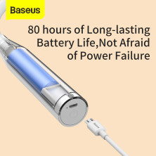 Настільна лампа на гнучкій ніжці Baseus Comfort Reading Charging Uniform Light Hose з вбудованим акумулятором 1800 mAh Білий