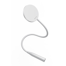 Настільна лампа на гнучкій ніжці Baseus Comfort Reading Charging Uniform Light Hose з вбудованим акумулятором 1800 mAh Білий
