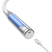 Настільна лампа на гнучкій ніжці Baseus Comfort Reading Charging Uniform Light Hose з вбудованим акумулятором 1800 mAh Білий