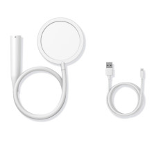 Настільна лампа на гнучкій ніжці Baseus Comfort Reading Charging Uniform Light Hose з вбудованим акумулятором 1800 mAh Білий