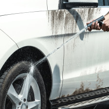 Минимойка Baseus Simple Life Car Wash Spray Nozzle с шлангом 15 метров Черный