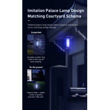 Лампа знищувач комах Baseus Pavilion Courtyard Mosquito Killer Lamp Чорний
