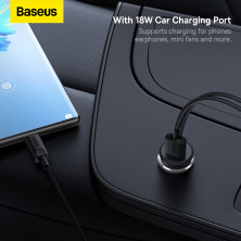Беспроводное автомобильное зарядное устройство Baseus CW01 Magnetic Wireless Charging Car Mount 40W с функцией MagSafe и Qi 15W+USB 25W Черный
