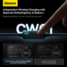 Беспроводное автомобильное зарядное устройство Baseus CW01 Magnetic Wireless Charging Car Mount 40W с функцией MagSafe и Qi 15W+USB 25W Черный