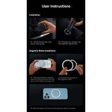 Беспроводное автомобильное зарядное устройство Baseus CW01 Magnetic Wireless Charging Car Mount 40W с функцией MagSafe и Qi 15W+Type-C 25W Черный