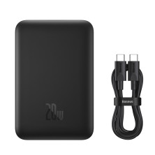 УМБ Baseus Magnetic Mini Wireless Fast Charge 2in1 10000mAh 20W 2.4A QC3.0+PD3.0 с Беспроводной зарядкой Qi 15W Черный